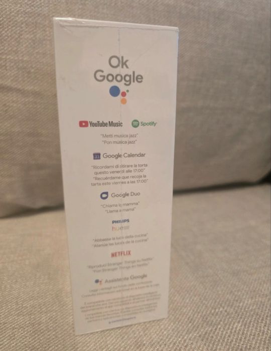 Google Nest Mini 2 Gen.  Nou cutie desfăcută  Gri deschis