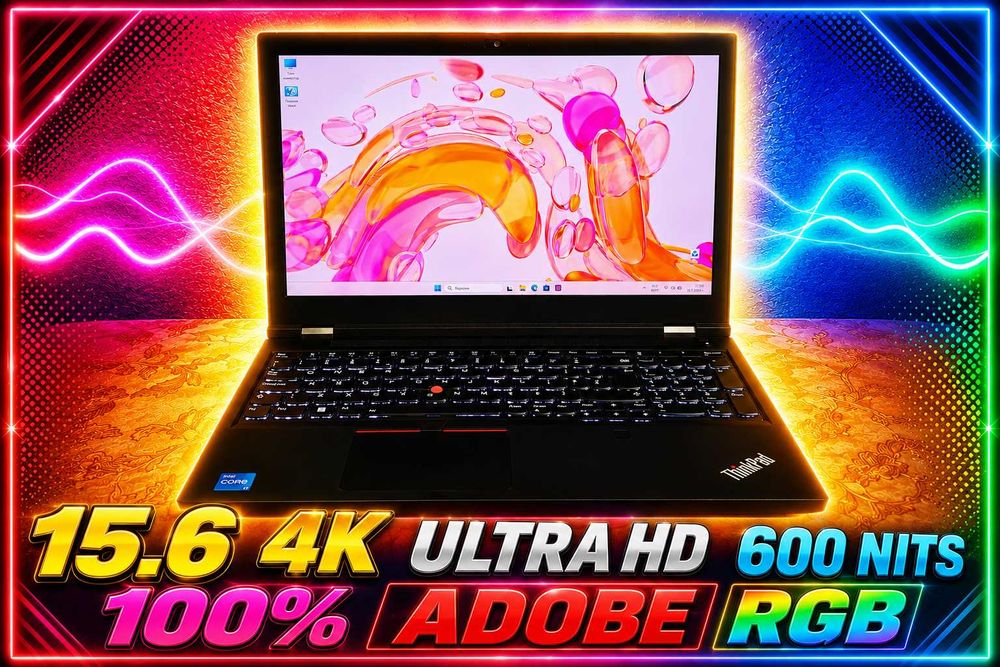 15.6 4K Ultra HD IPS/Intel Core i7-11850H/16GB RAM/512GB SSD NVME/NVIDIA Quadro T1200 4GB GDDR5/Lenovo ThinkPad P15 Gen 2 лаптоп workstation