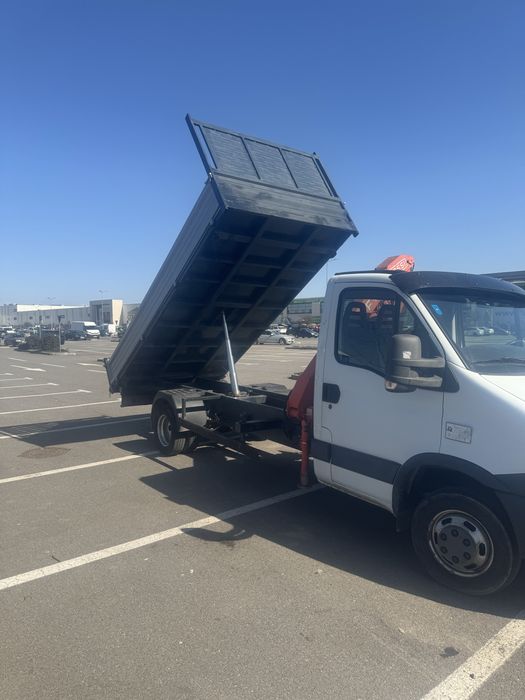 Iveco  35c15cu macara si basculare