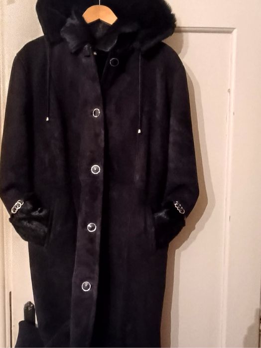 Дамски кожух от естествена кожа