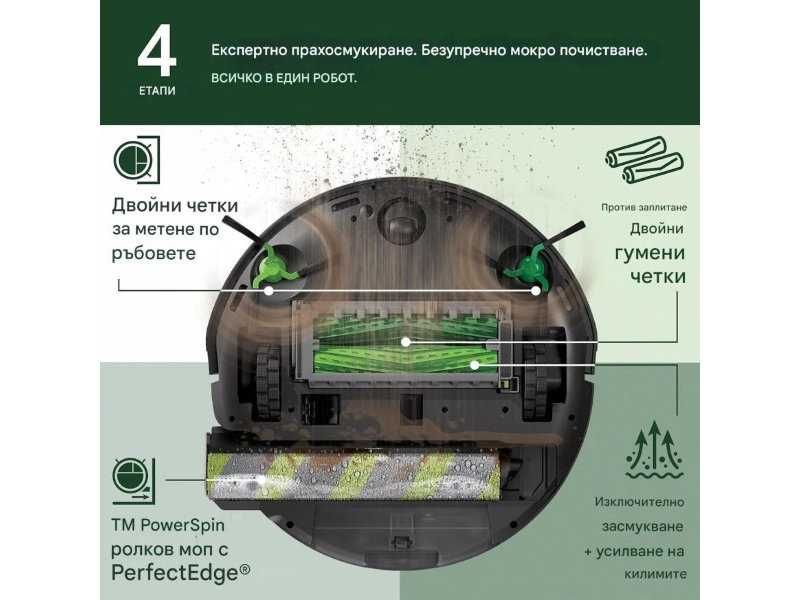 Робот Прахосмукачка iRobot Roomba Max 705 Combo AutoWash
