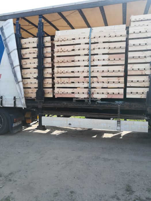 Reducere 20% Sezlong plaja lemn masiv tratat termic PIN NORDIC