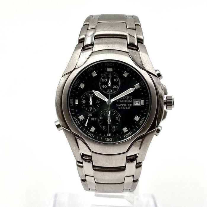 Ceas de mana barbati Citizen AN2250-54E Super Titanium Black 40 mm