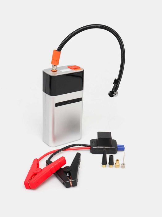 Power Bank 4 в 1: портативный прикуриватель, автомобильный насос