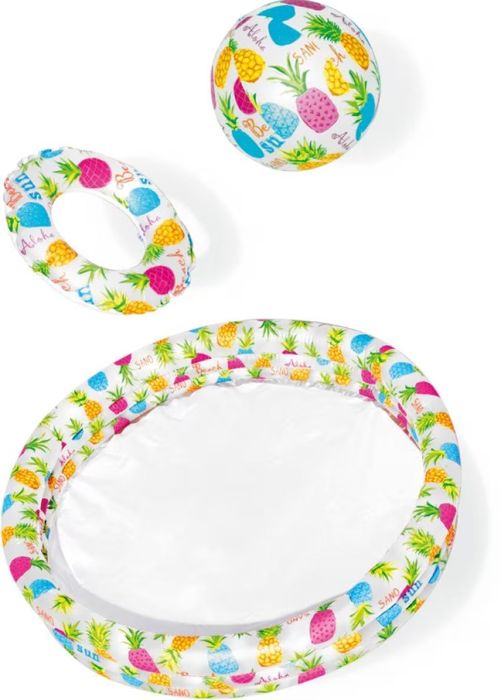 Насладете се на лятното забавление с надуваемия комплект детски басейн