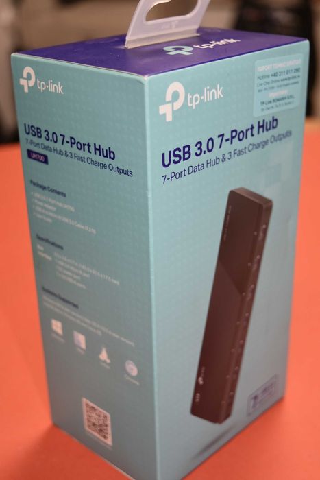 USB Хъб TP-Link UH700, 7 порта   USB 3.0, черен