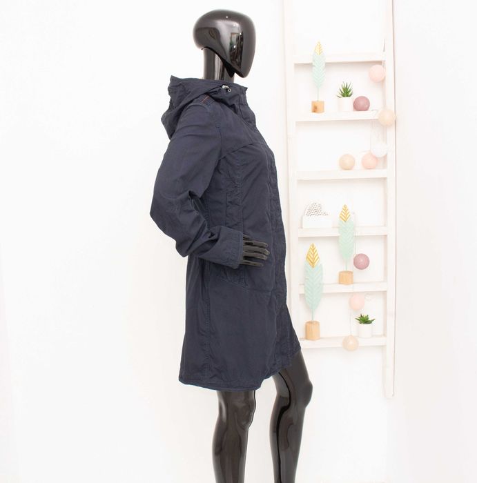 PARAJUMPERS оригинално дамско яке синьо памук windstopper тренч М