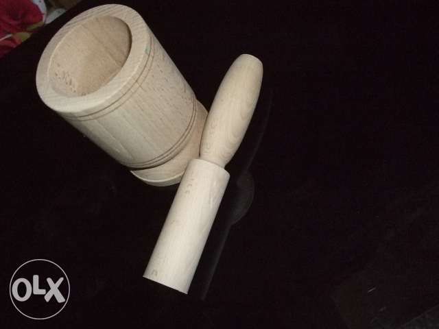 дървен свещник 5.5/5.5/6