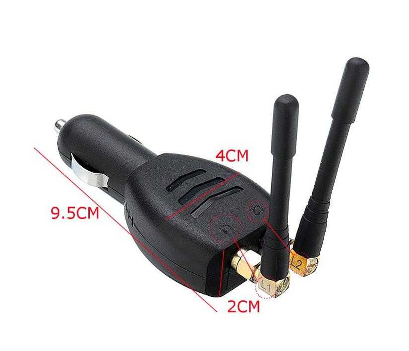 2х Сателитен GPS Заглушител Кола Камион Тир Лична Защита Проследяване