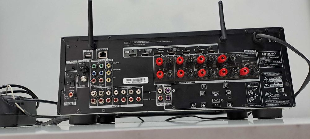 Onkyo TX-NR545 Dolby Atmos 7.2 UltraHD Wi-Fi Bluetooth 4K Amplificator