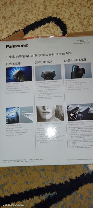 Aparat ras Panasonic nou   pt bărbierit umed + uscat nou garanție