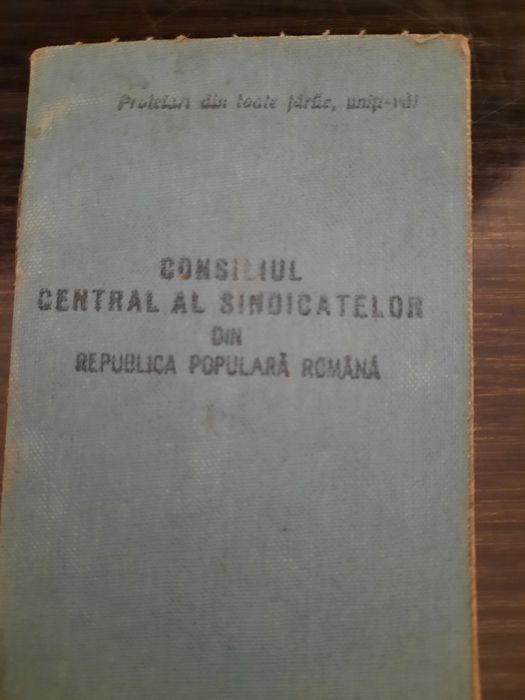Carnet de membru al sindicatelor și timbrele aferente