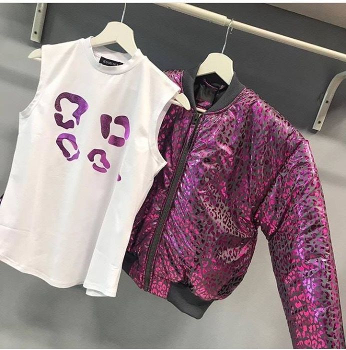 Red decoct зимно яке с принт Cliche