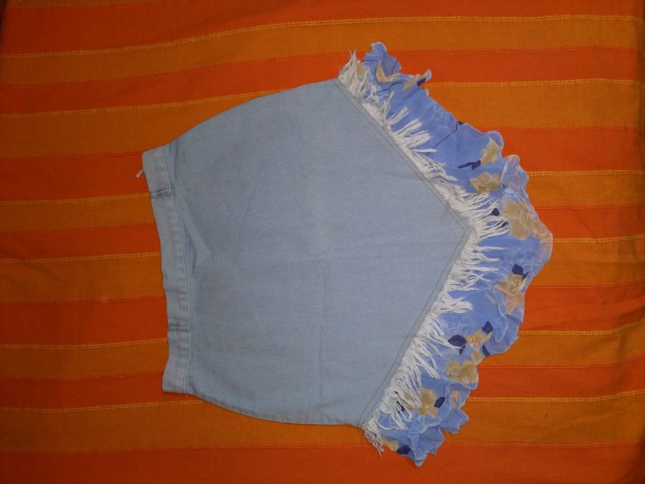 Fusta mini jeans marimea 38