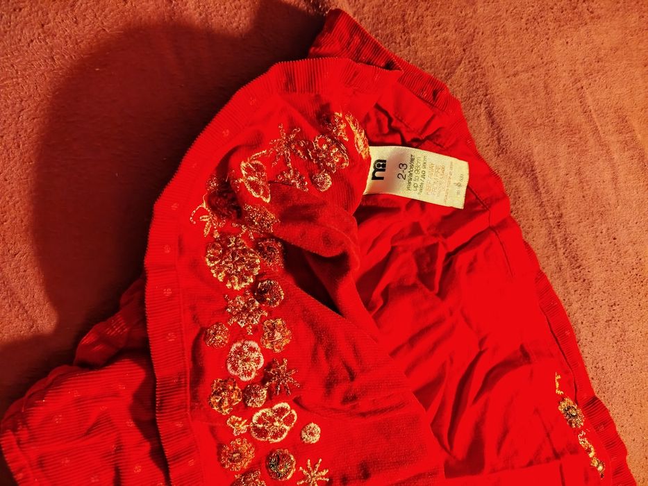 Set fustita velur si bolero catifea pt fetite 3-4 ani