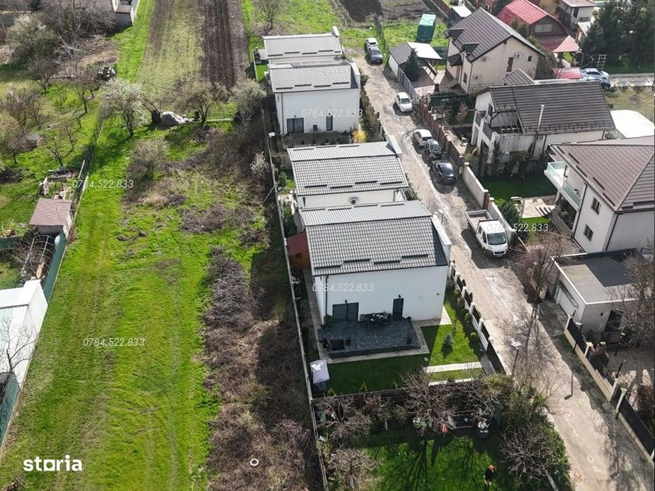 Teren de vanzare intre case comuna Berceni IF aproape de sosea