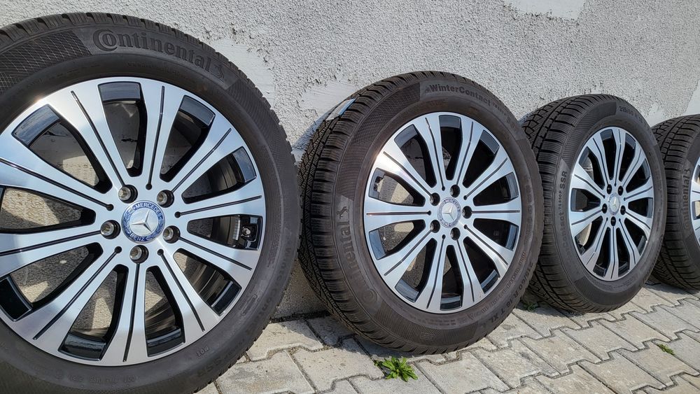 Jante aliaj originale Mercedes R18, anvelope Continental 215 60 18