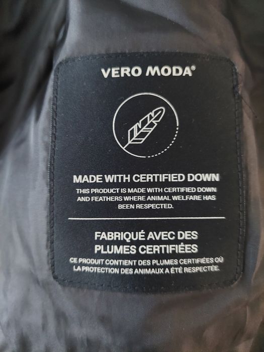 НОВО черно пухено яке Vero Moda  размер
