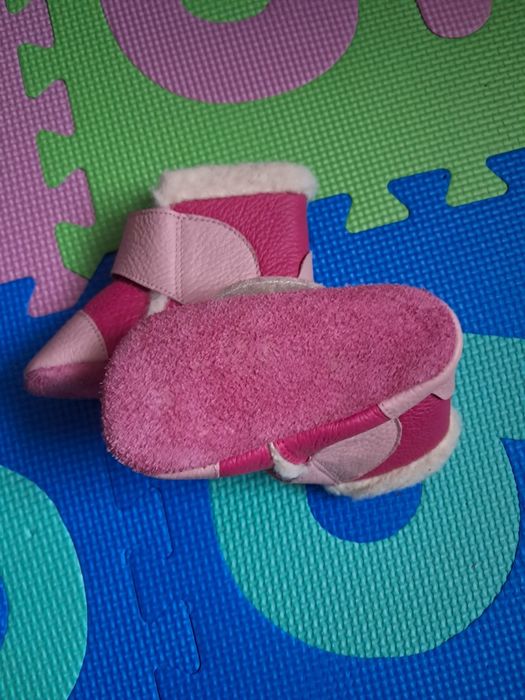 Cizme din piele naturala, talpa din piele antiderapanta,Liliputi