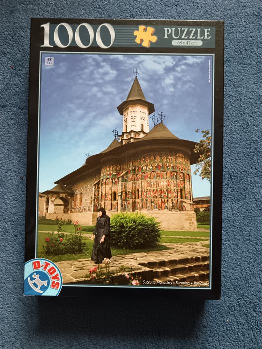 Puzzle 1000 piese – Mănăstirea Sucevița, Bucovina (D-Toys)