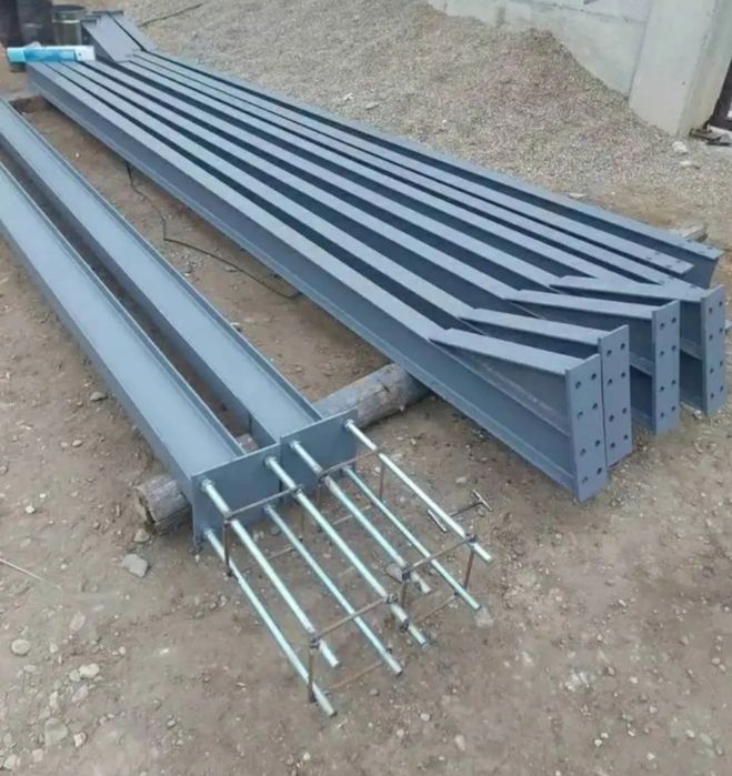Vând la oferta o structură hala metalica 10x10x4 conține 3ferme și 6stalpi și 6cuznineti
