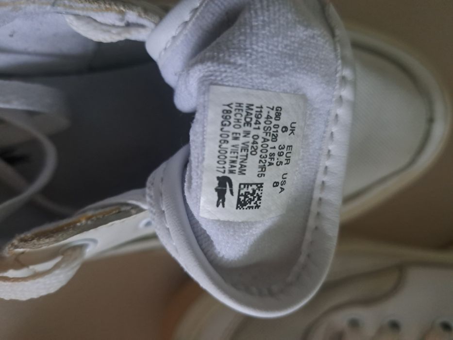 Incaltaminte sport Lacoste nr 39.5