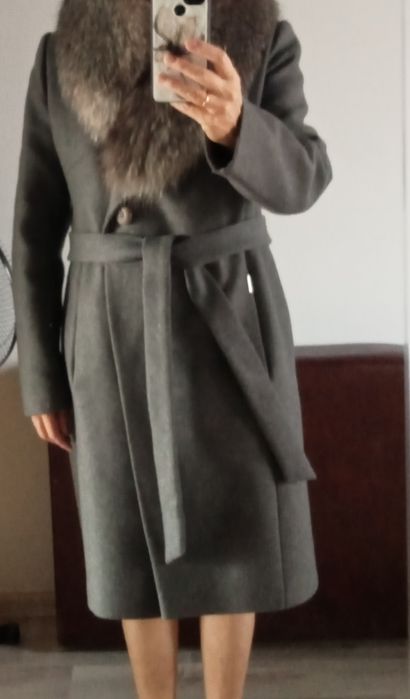 Зимнее драповое пальто