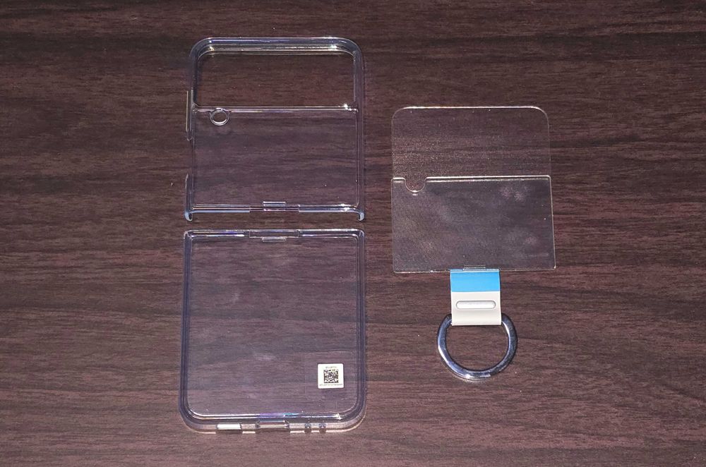 Husa originala Samsung Clear Cover with Ring Galaxy Z Flip 4 F721