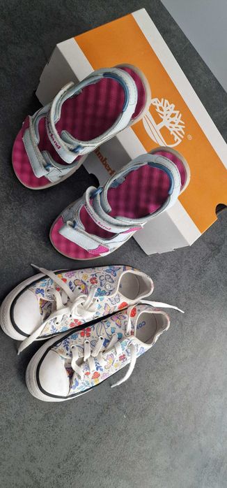 Детски сандали Timberland + гуменки Converse
