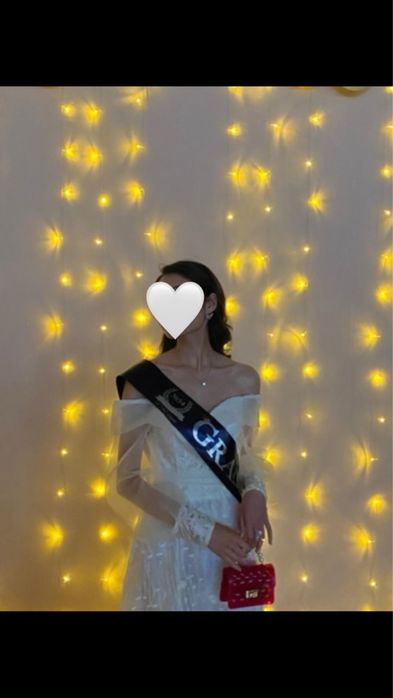 Выпускное белое платье