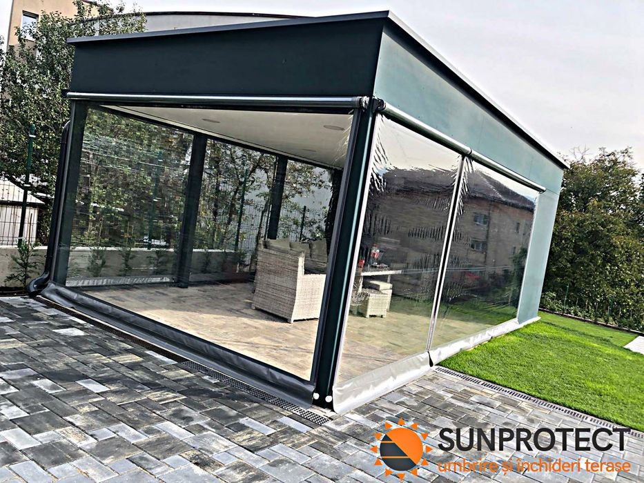 Sisteme folie Transparentă. Rulouri casetate, Rulouri simple, Butoni.