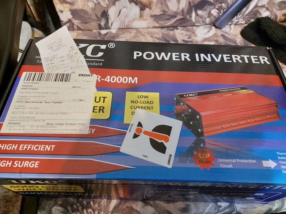 Инвертор 12V-220V 4000WATT