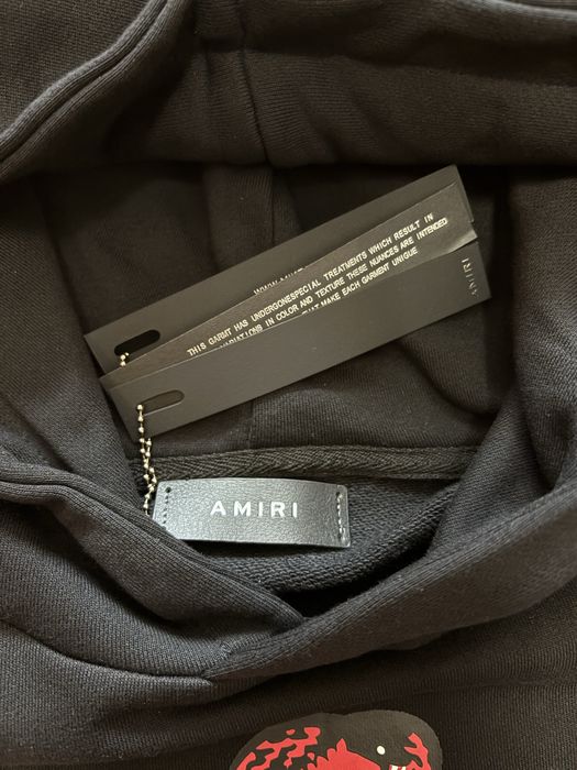 Amiri hoodie snake black/red