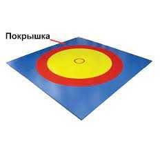 Борцовский ковер (без матов), 6м х 6м