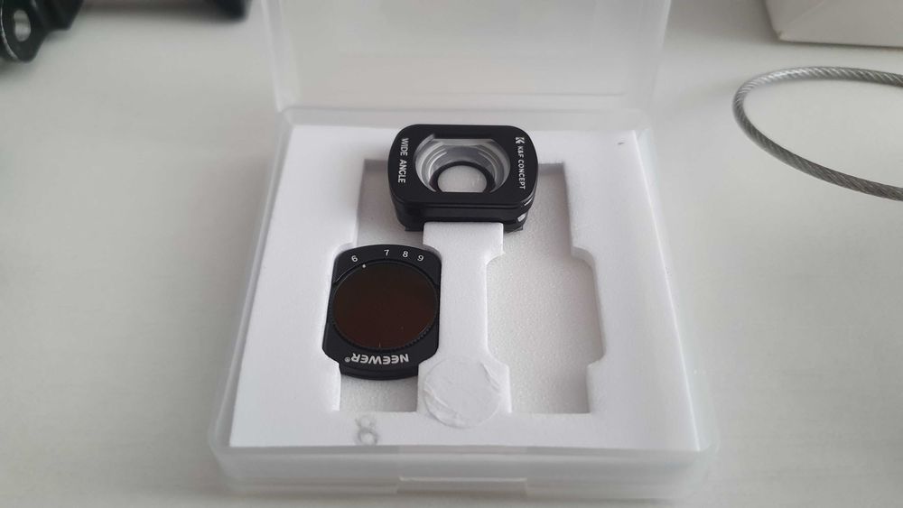 Accesorii Pocket 3 4 Filtru VND ND Wide Lens Cablu siguranta safety wire tether rig NATO Rail GoPro