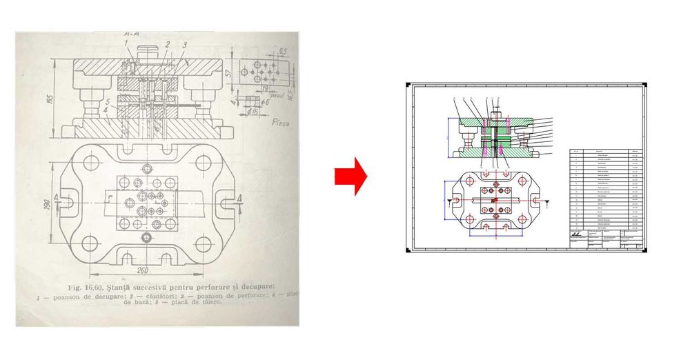 Proiectare 2D&3D/Convertire in dwg/Digitalizare