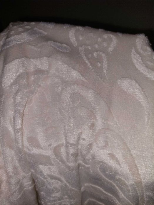 Lenjerie de pat catifelată cu relief stil brocart, 4pcs, king size