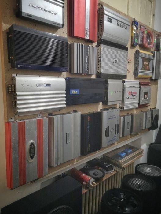 Statie amplificator audio auto bass masina subwoofer activ  pasiv kit