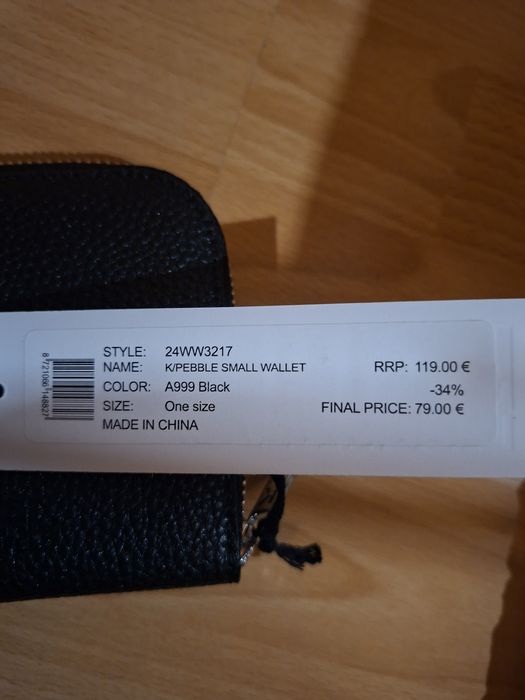 Ново дамско черно портмоне Karl Lagerfeld