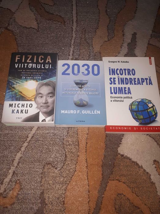 Pachet 3 carti despre viitorul omenirii.