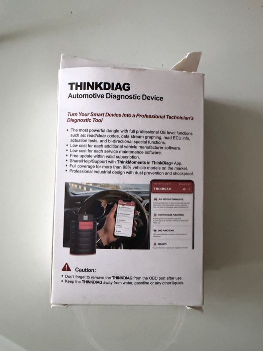 Tester auto ThinkDiag OBD2 Bluetooth – licență activă.