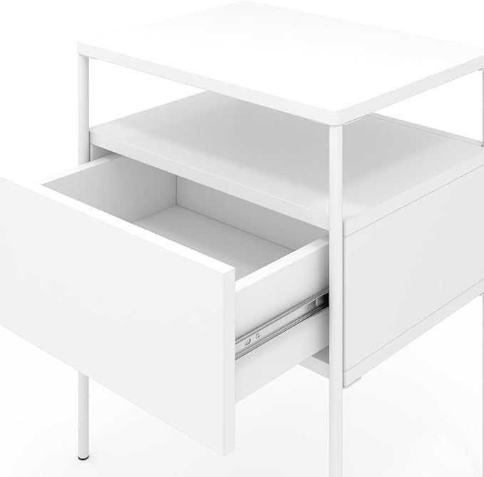 Нощно шкафче Vicco Mira, бяло, 40 х 50 см