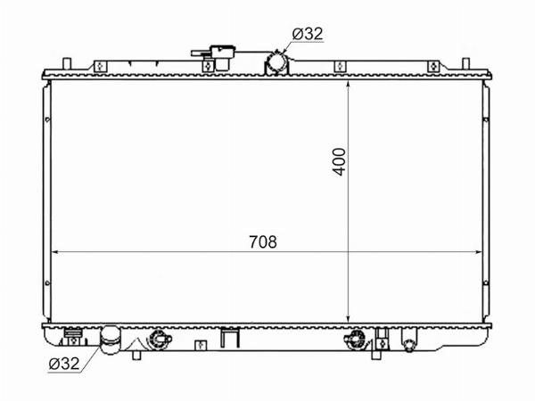 Радиатор  Honda Avancier