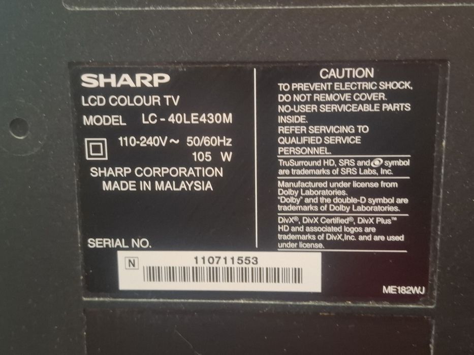Продам телевизор SHARP