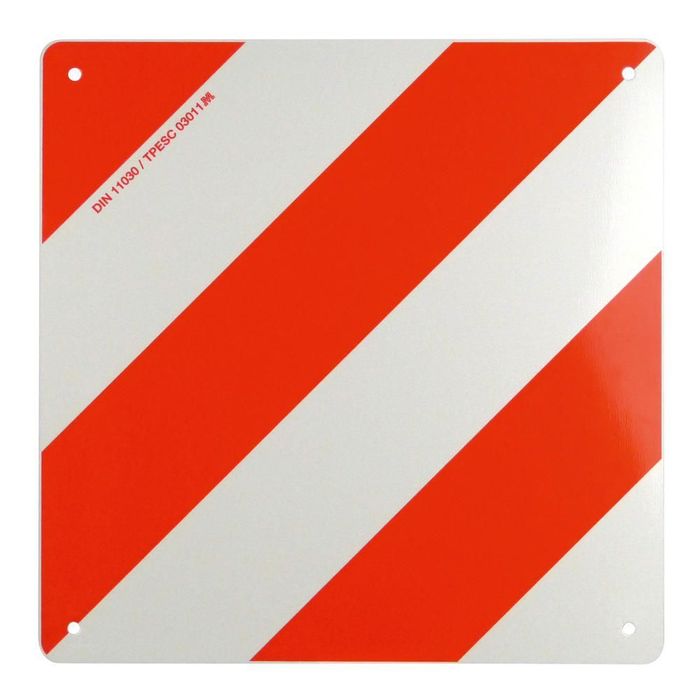 Placa reflectorizanta semnalizare gabarit depasit, din metal, Carpoint, 42,3 x 42,3 cm, Cargo