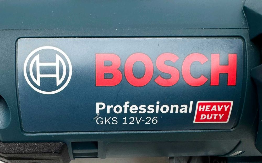 BOSCH GKS 12V-26 - Акумулаторен циркуляр 2x12V 6.0Ah като нов!