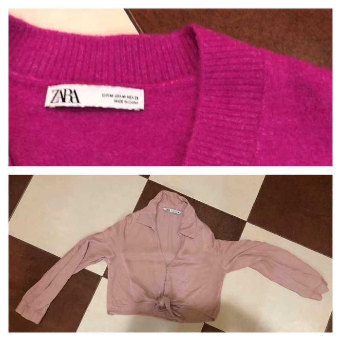 пуловер и блуза Зара