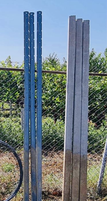 Spalier zincat metal stalpi vie si gard