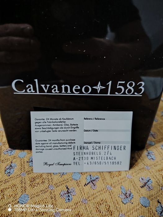 Ceas bărbătesc  automatic  Calvaneo 1583 Evidence Dualtime