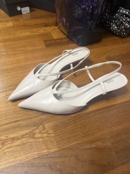 pantofi Zara 39 piele  naturala